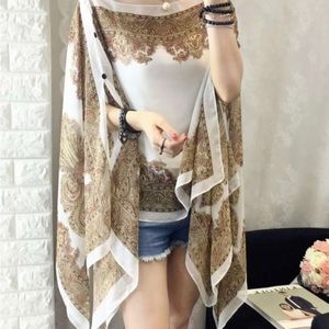 White Scarf Shawl